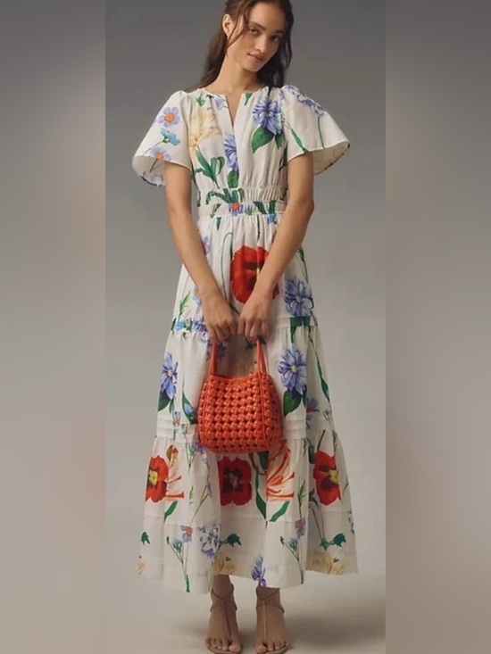 Anthropologie Dresses & Skirts - Anthropologie Somerset Floral Maxi Dress with Multicolor Blooms